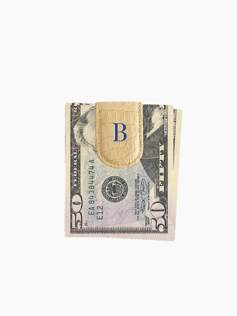 Leather Magnet Bill Clip