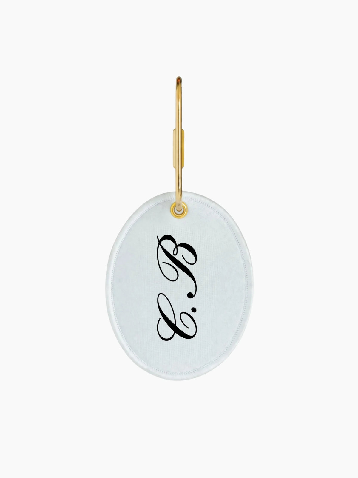 Personalised Oval Initial Charm