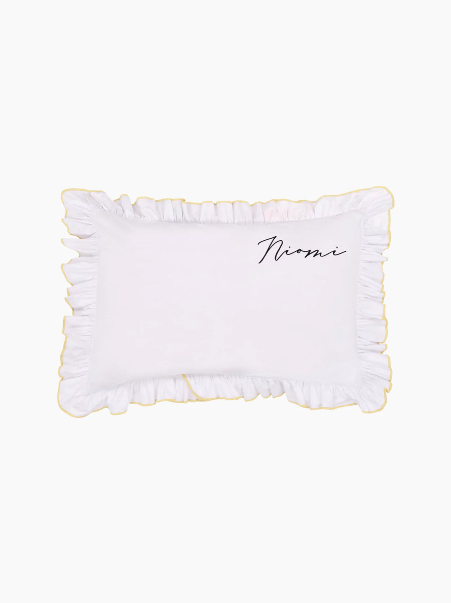 Personalised Yellow Provence Pillowcase Set
