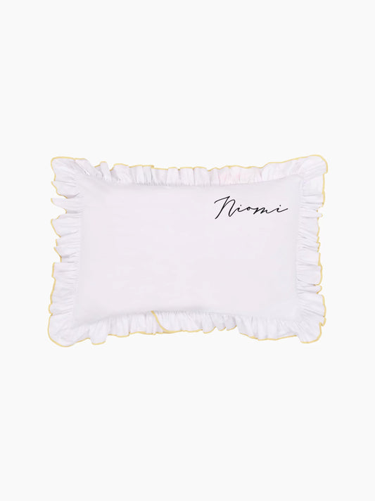 Personalised Yellow Provence Pillow Case Set
