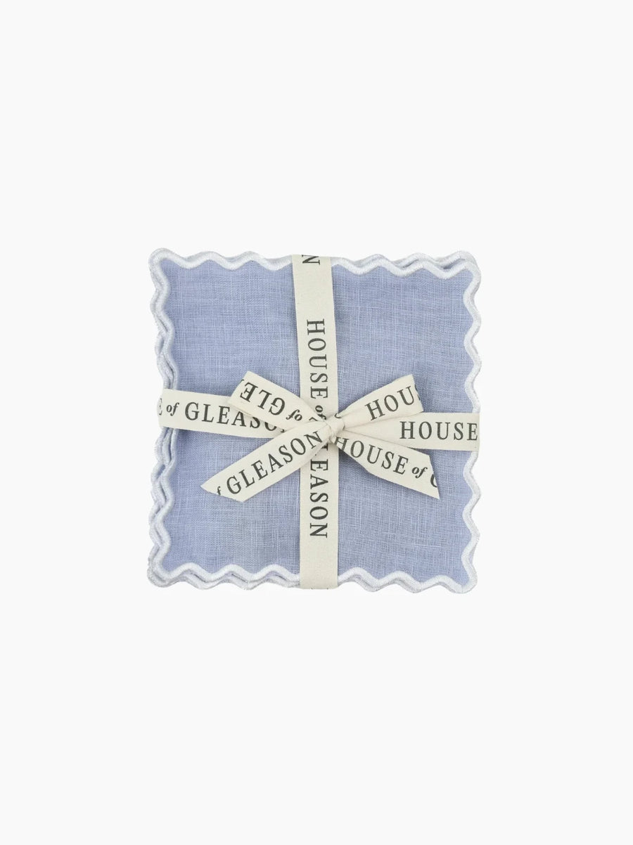 Personalised Square Cocktail Napkins Set