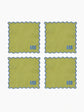 Personalised Square Cocktail Napkins Set