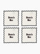 Personalised Square Cocktail Napkins Set