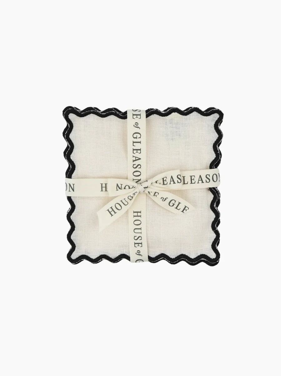 Personalised Square Cocktail Napkins Set