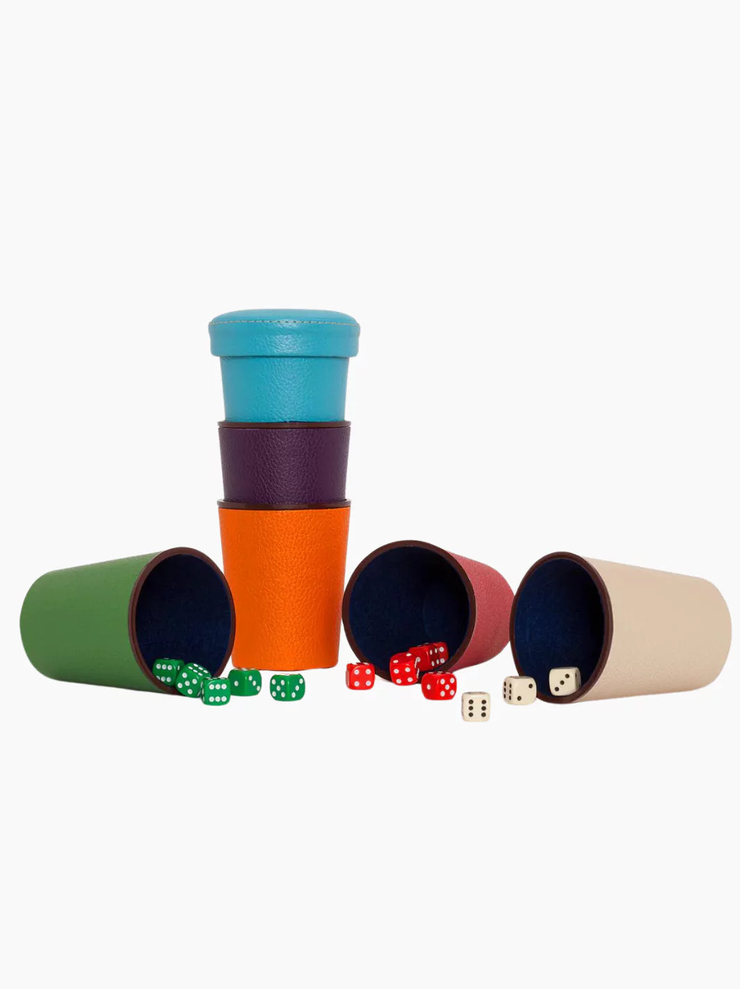 Personalised Leather Perudo Game Set