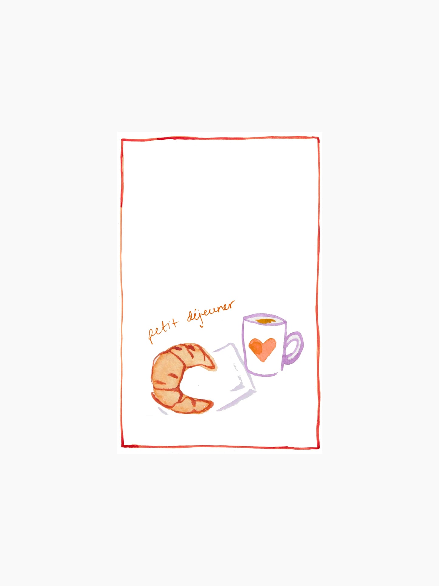 Petit Dejuner Tea Towel