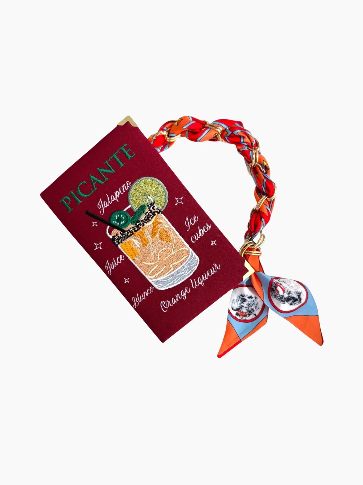 Picante Embroidered Clutch