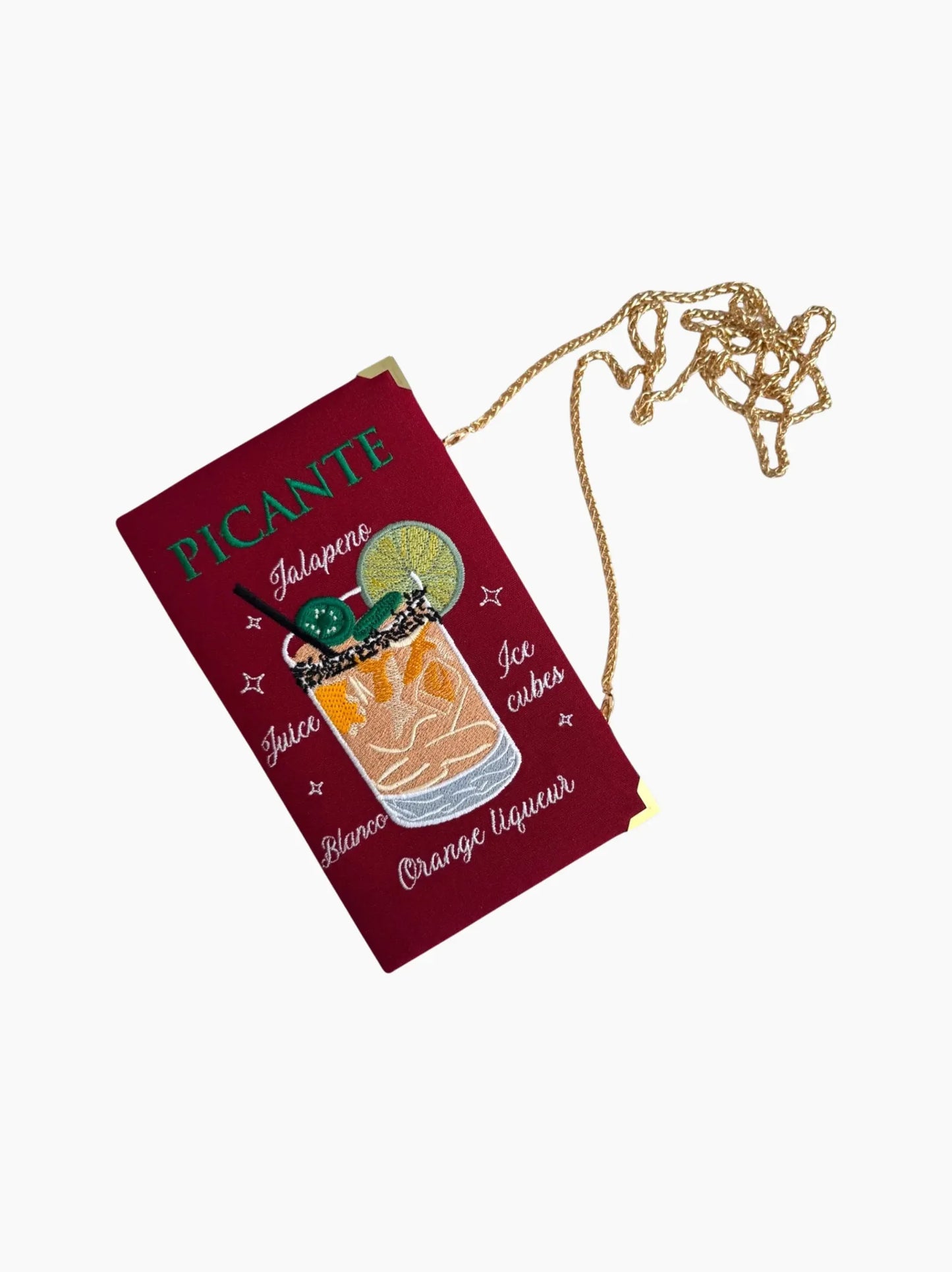 Picante Embroidered Clutch