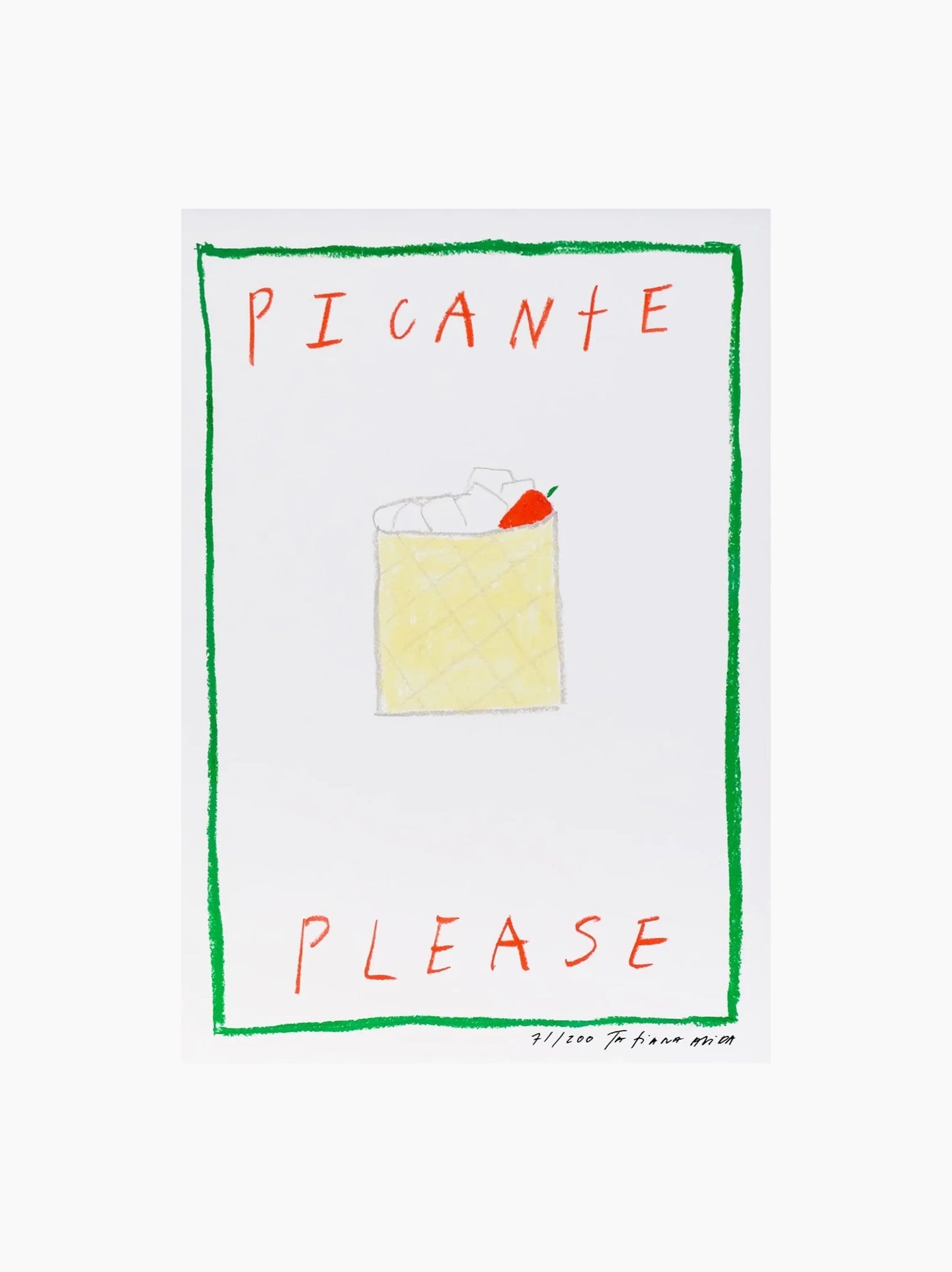 Picante Please Art Print