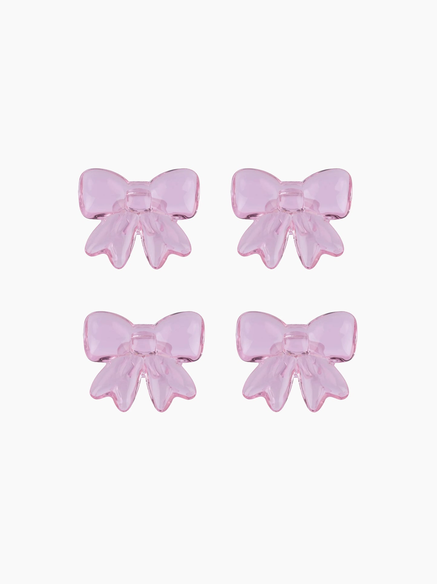 Bow Napkin Ring Pink Set of 4