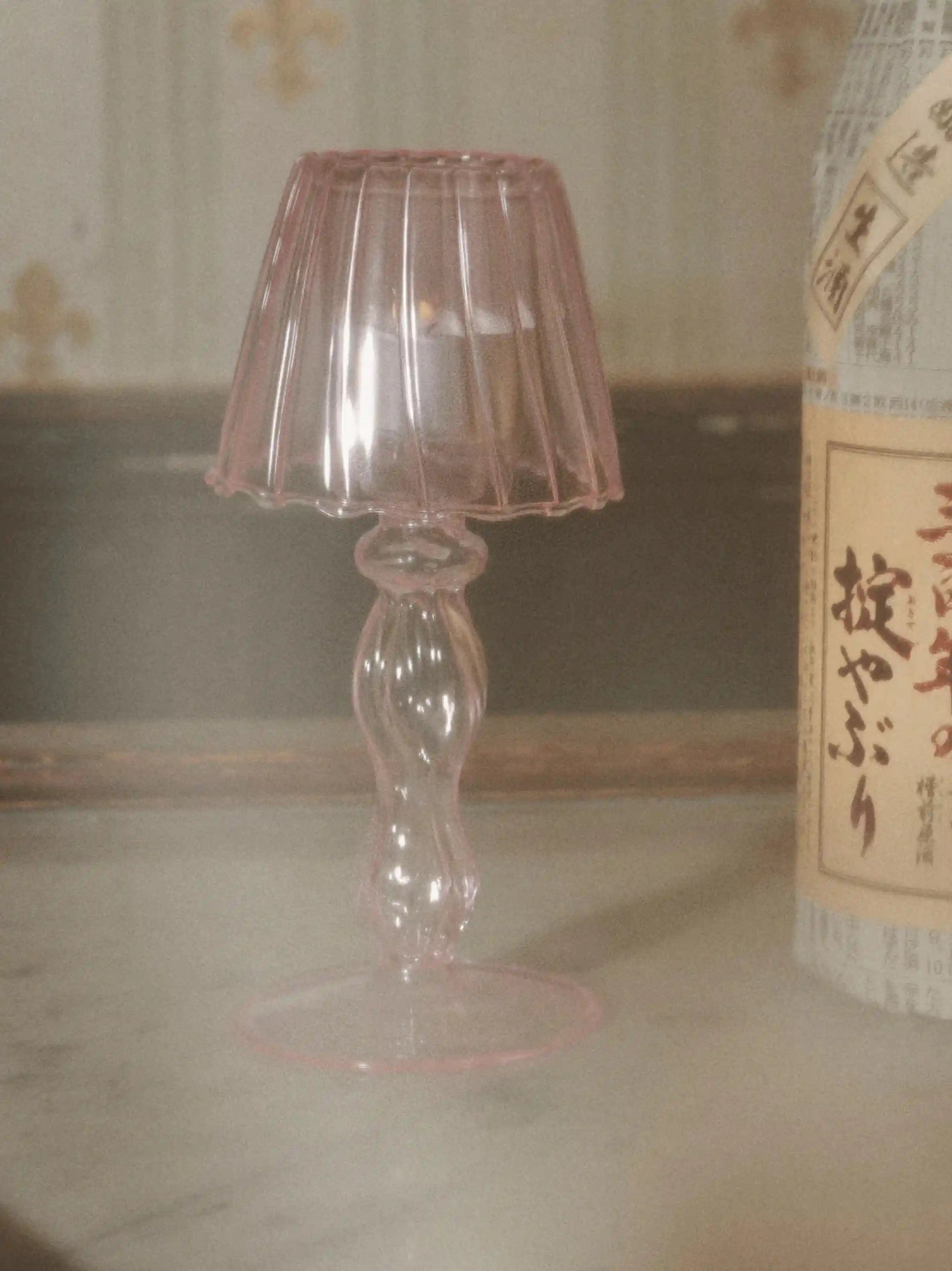 Pink Candle Lantern