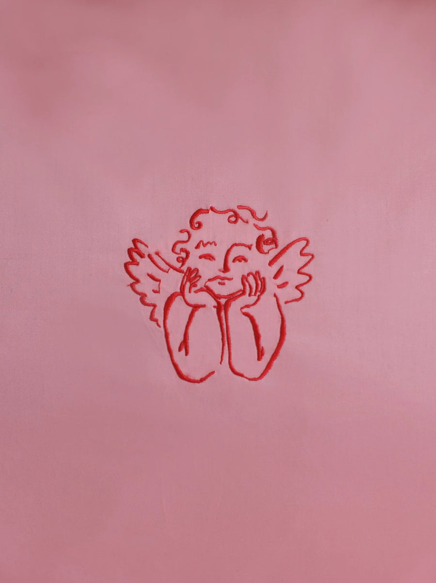 Pink Cherub Pillowcase Set