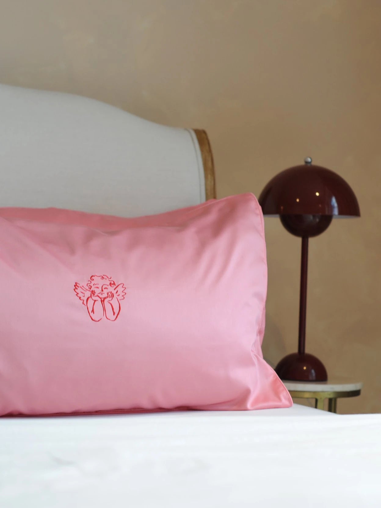 Pink Cherub Pillowcase Set