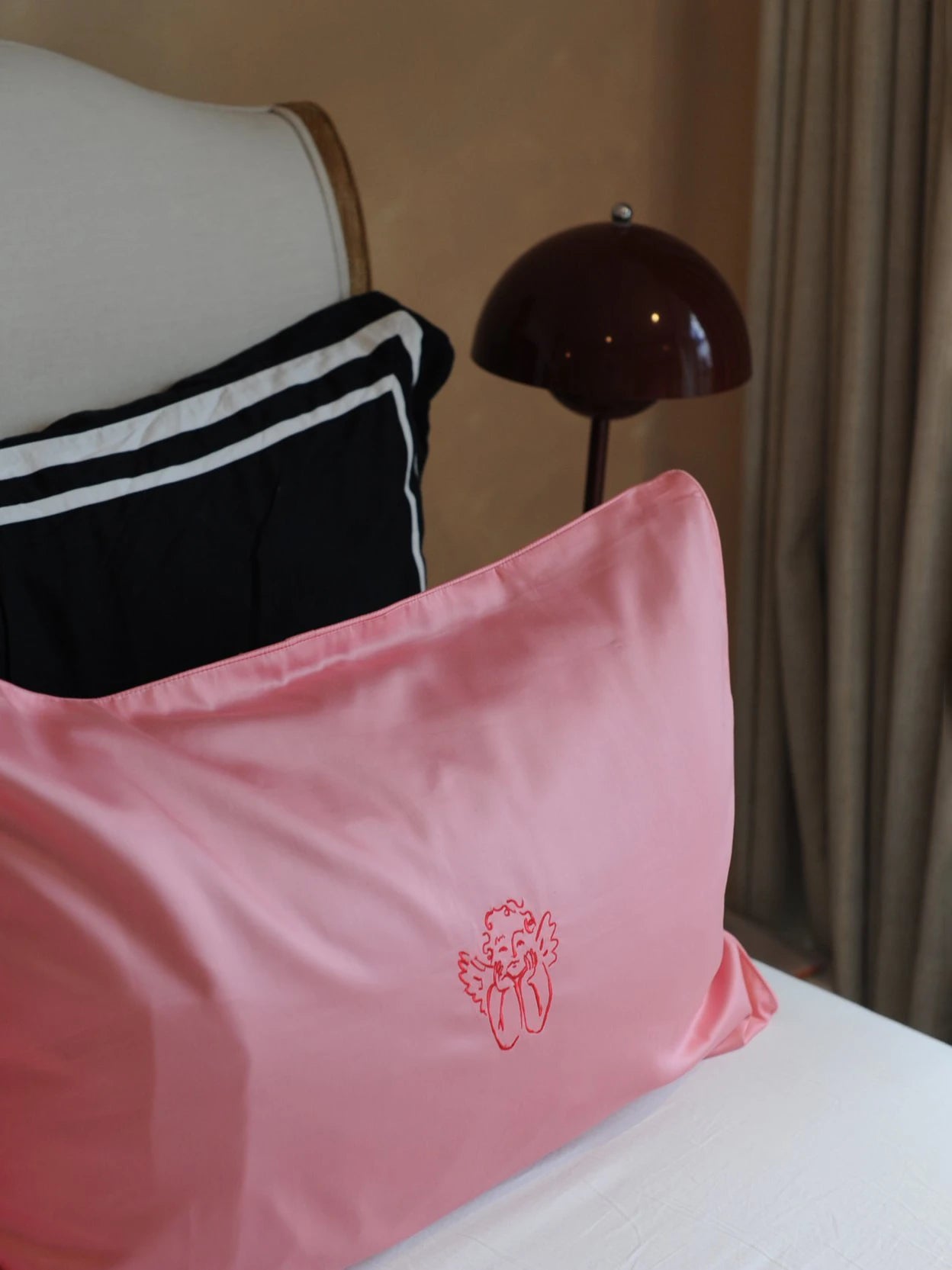 Pink Cherub Pillowcase Set