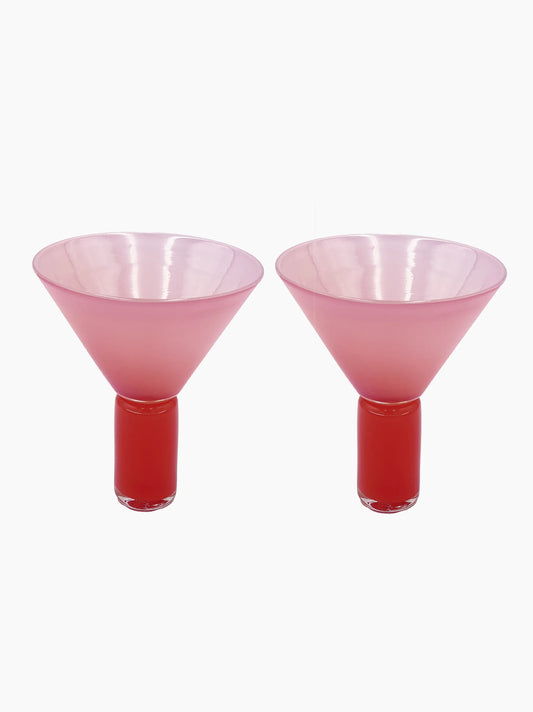 Column Cocktail Glasses Set