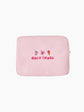 Personalised Pink Waffle Pouch