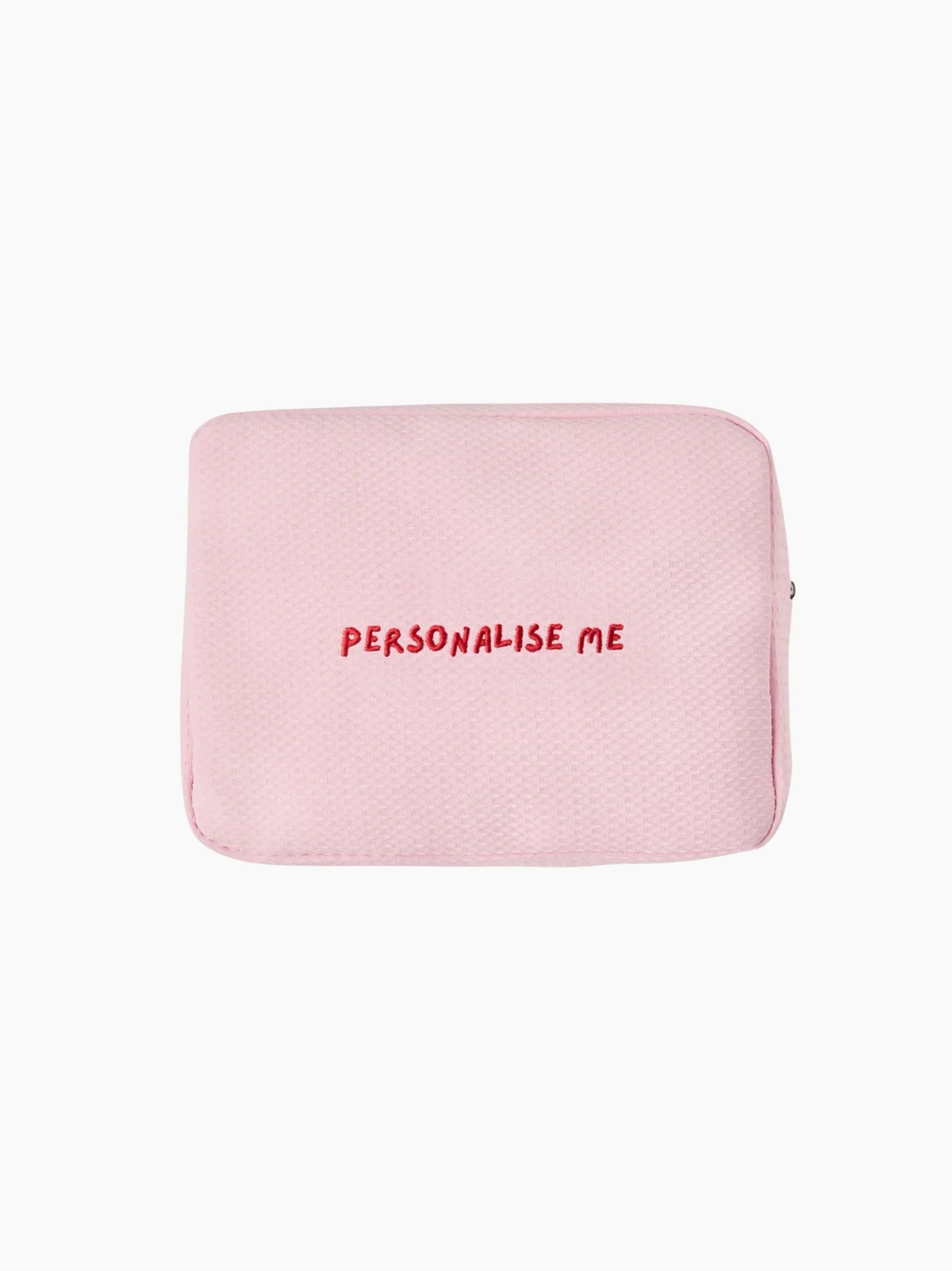 Personalised Pink Waffle Pouch