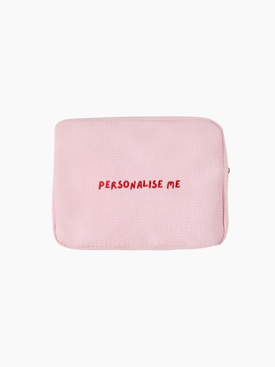 Personalised Pink Waffle Pouch