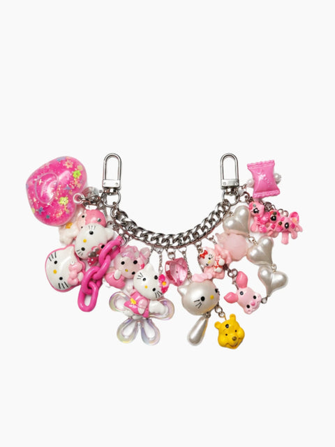 Pink Chain Bag Charm