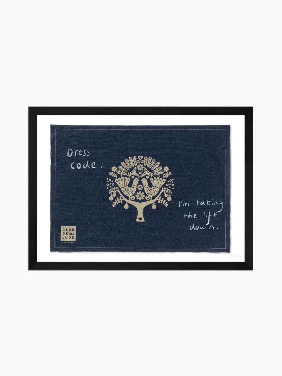 Placemat at Club de Luge Art Print