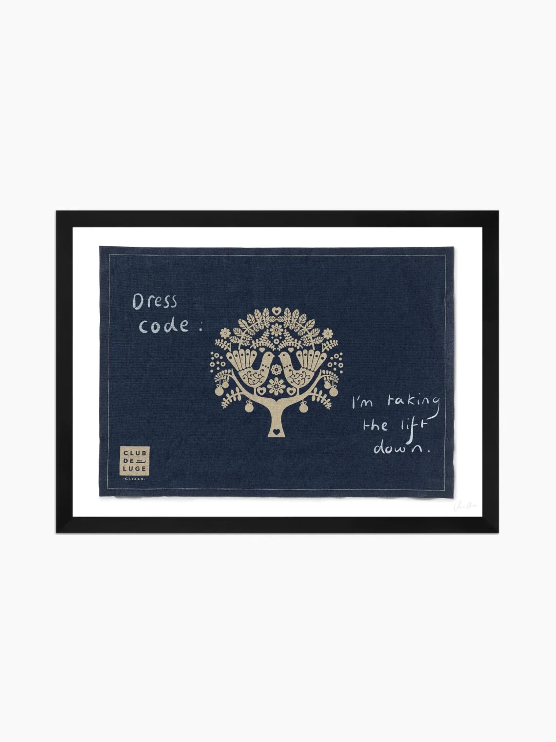 Placemat at Club de Luge Art Print