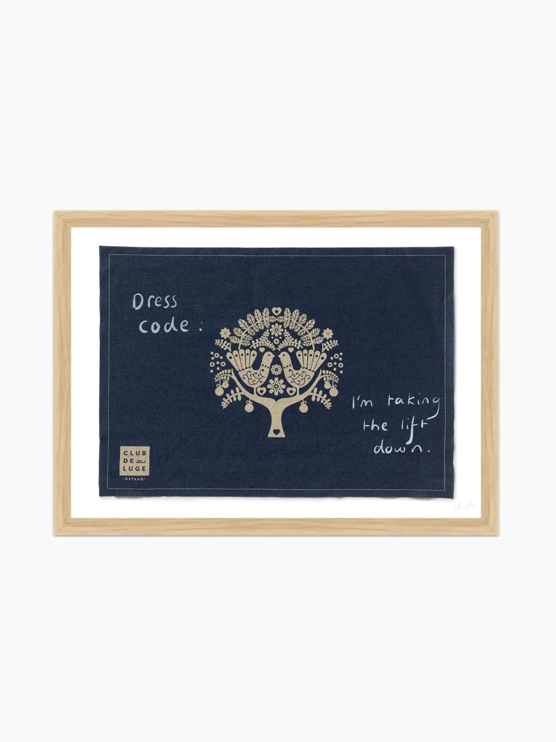 Placemat at Club de Luge Art Print