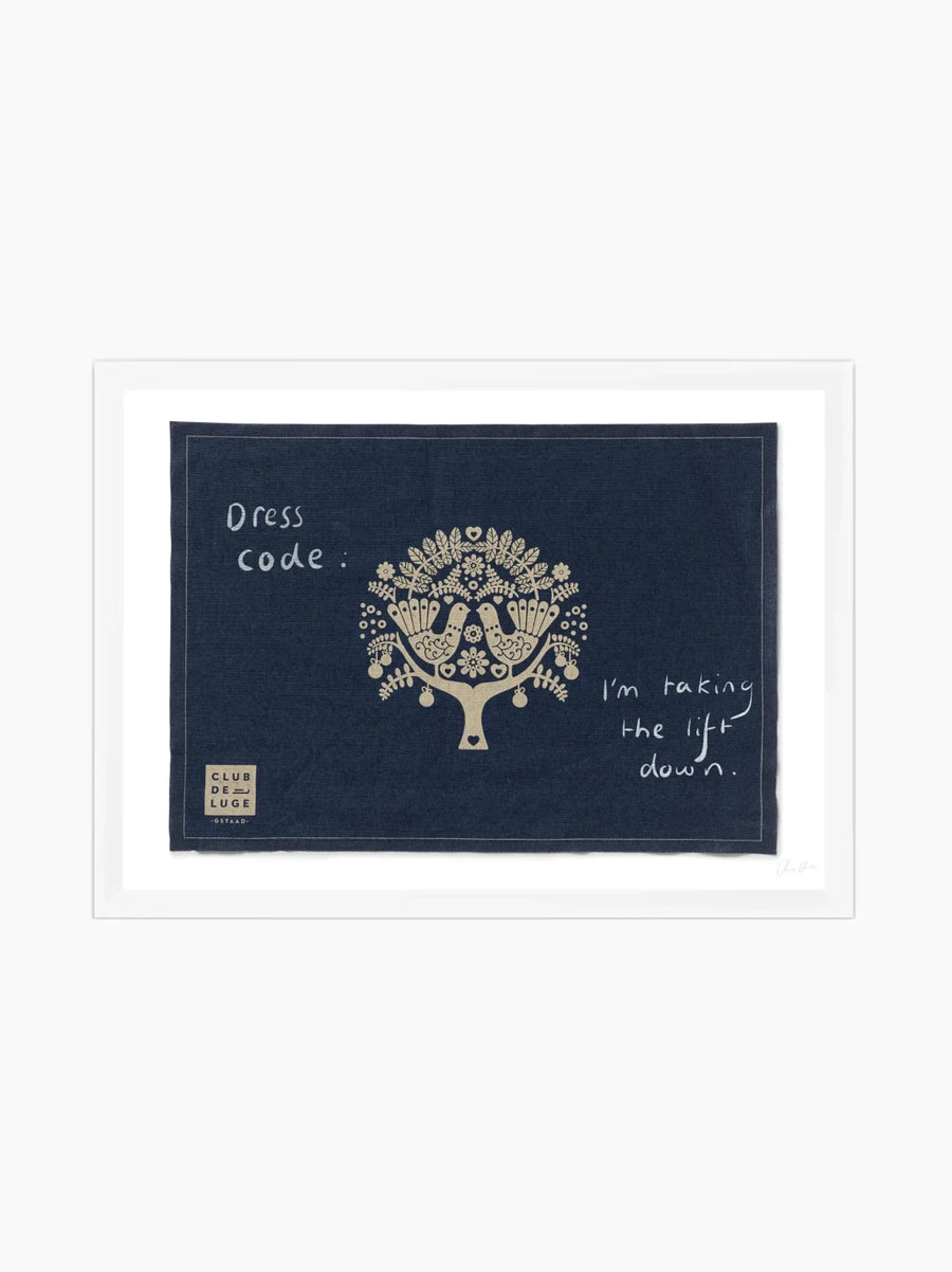 Placemat at Club de Luge Art Print