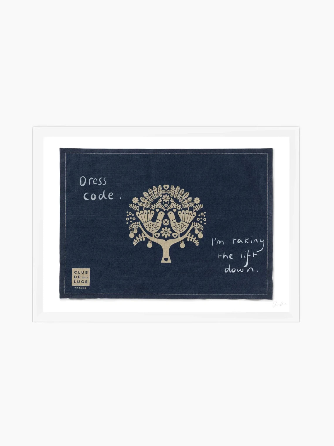 Placemat at Club de Luge Art Print