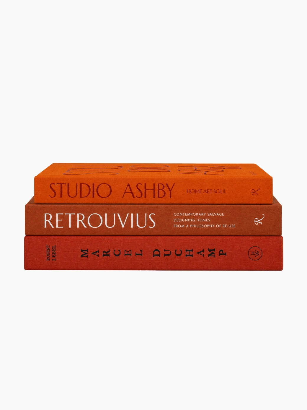 The Orange Coffee Table Book Stack