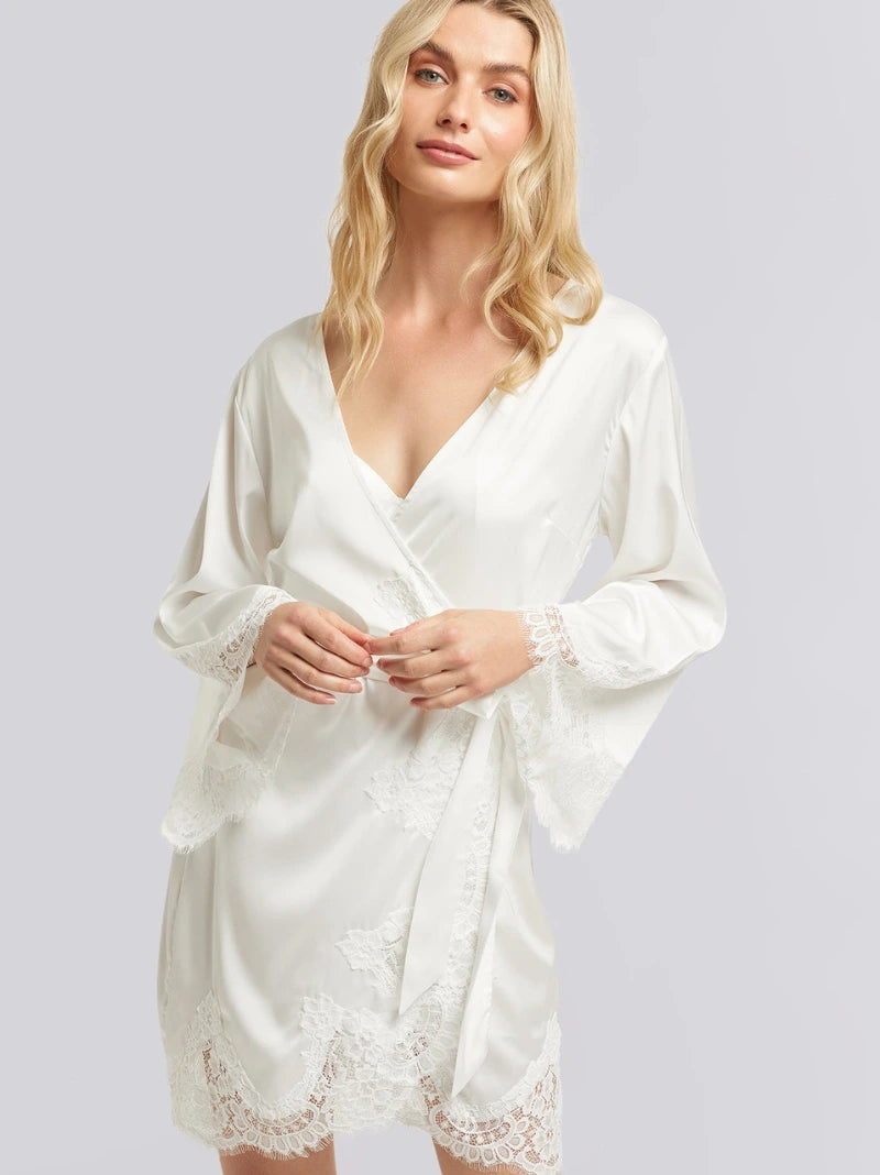 Personalised Lace Robe