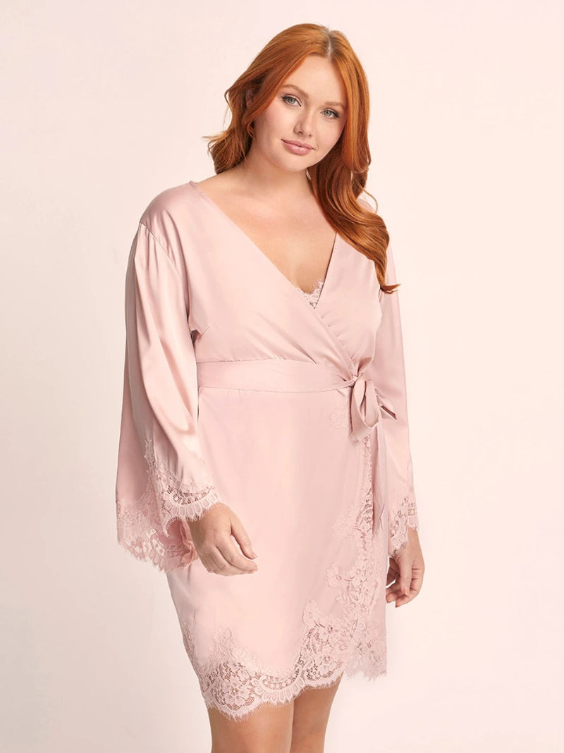 Personalised Lace Robe