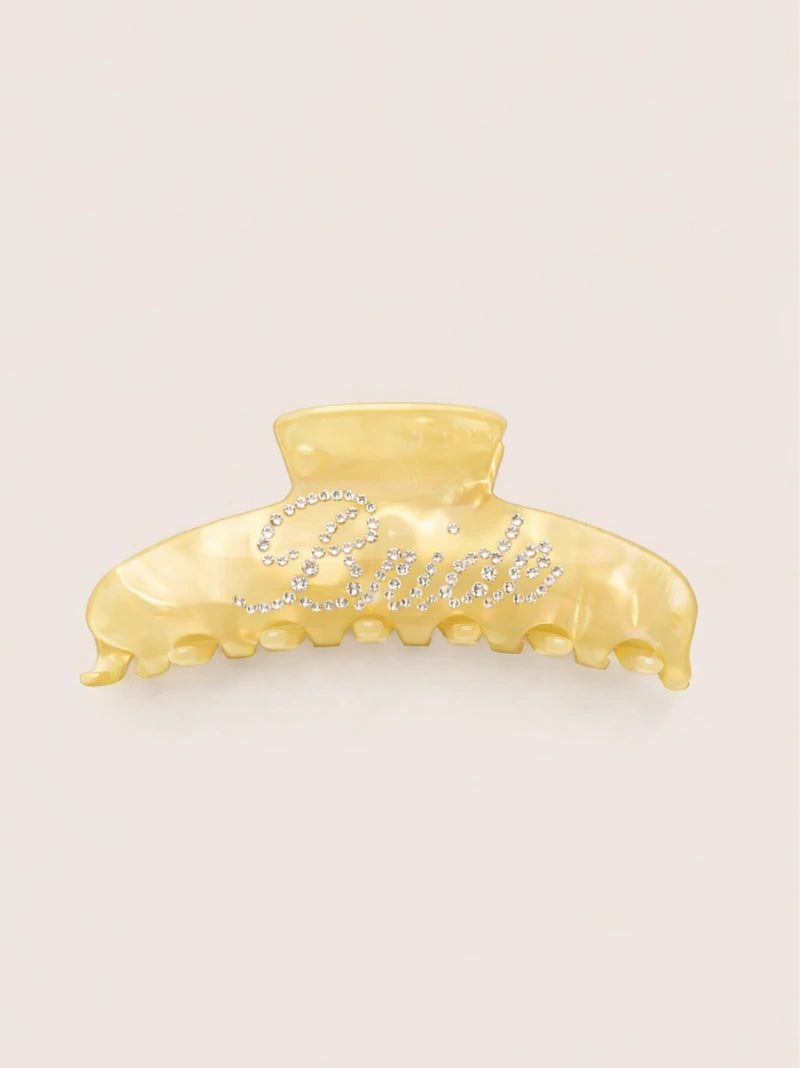 Bride Crystal Hair Claw Clip