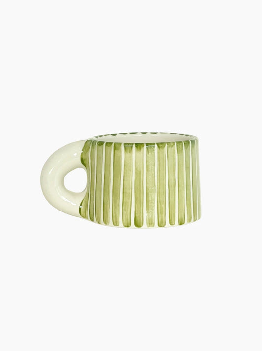 Olive Striped Mug