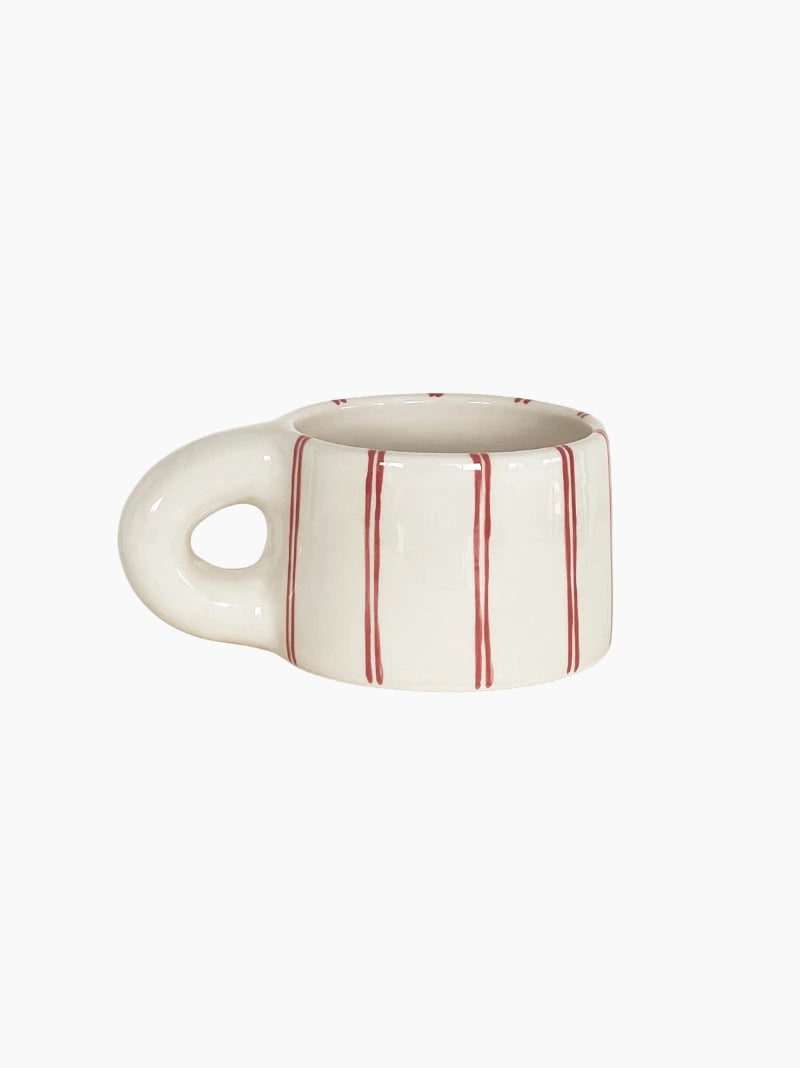 Red Striped Mug