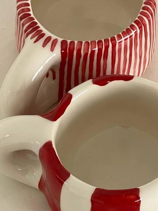 Red Striped Mug