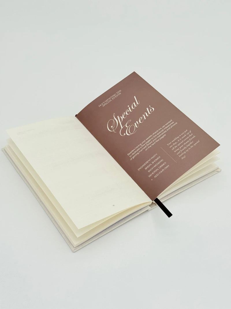 Linen Wedding Planning Journal