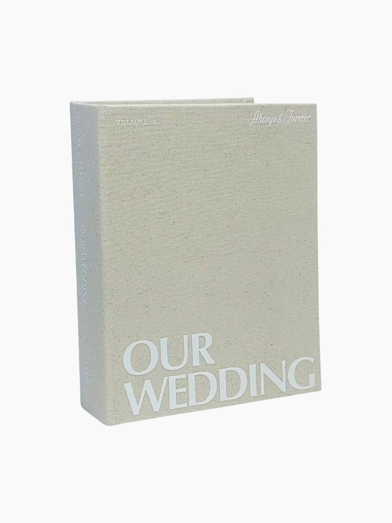 Linen Wedding Photo Album