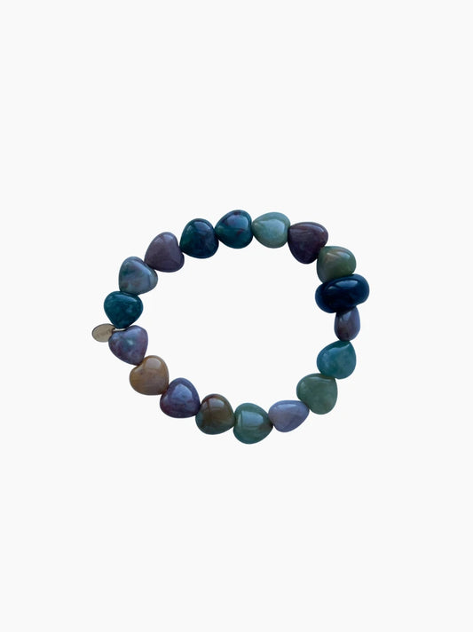 Natural Olive Gemstone Bracelet
