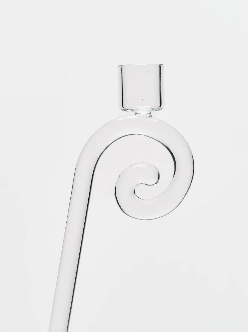 Double Stem Spiral Candleholder
