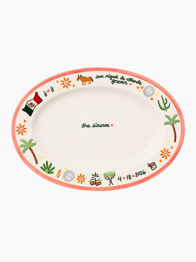 Bespoke Large Doodle Platter