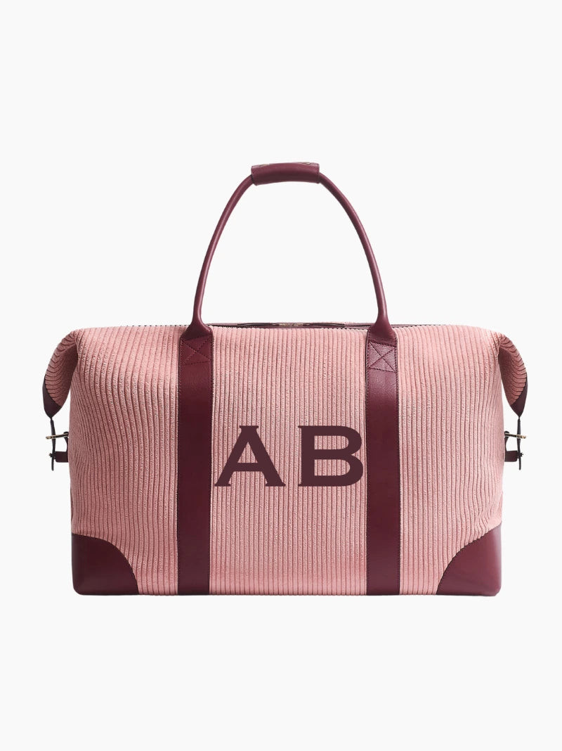 Personalised Corduroy Weekend Bag