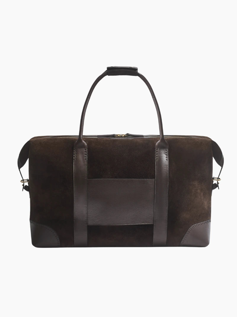 Personalised Suede Weekend Bag