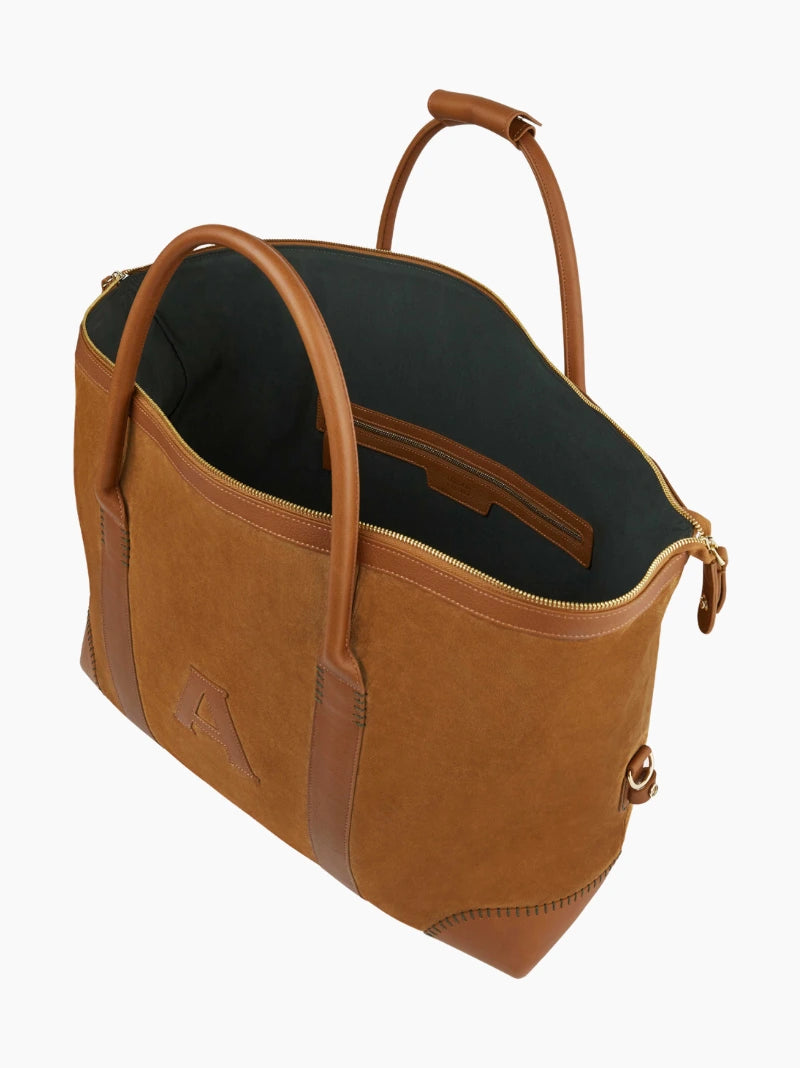 Personalised Suede Weekend Bag