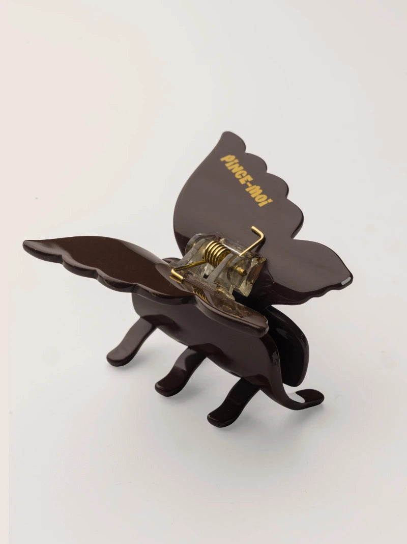 Brown Butterfly Claw Clip