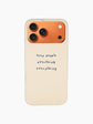 Cream iPhone Case
