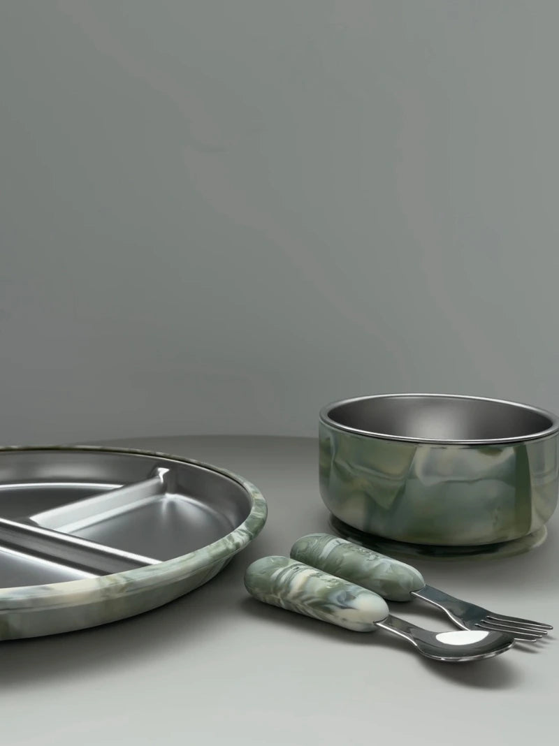 Marble Baby Feeding Set