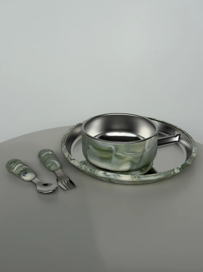 Marble Baby Feeding Set