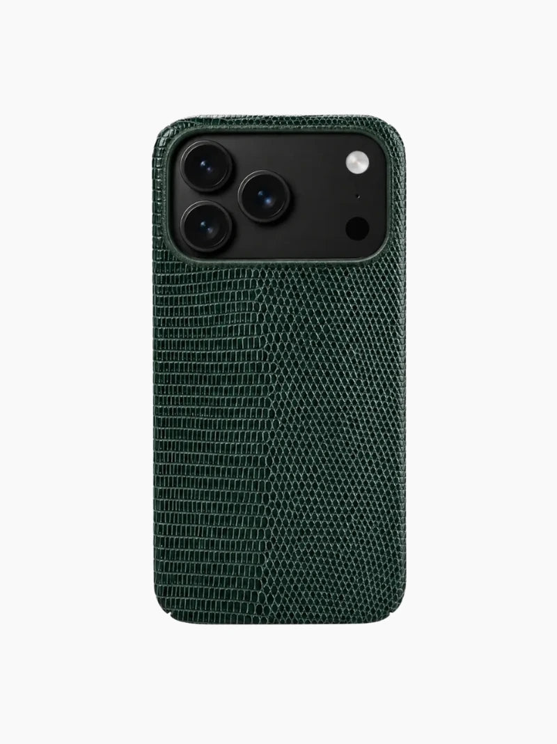 Peacock Green Lizard iPhone Case