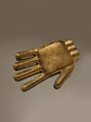 Brass Hand Trinket Dish