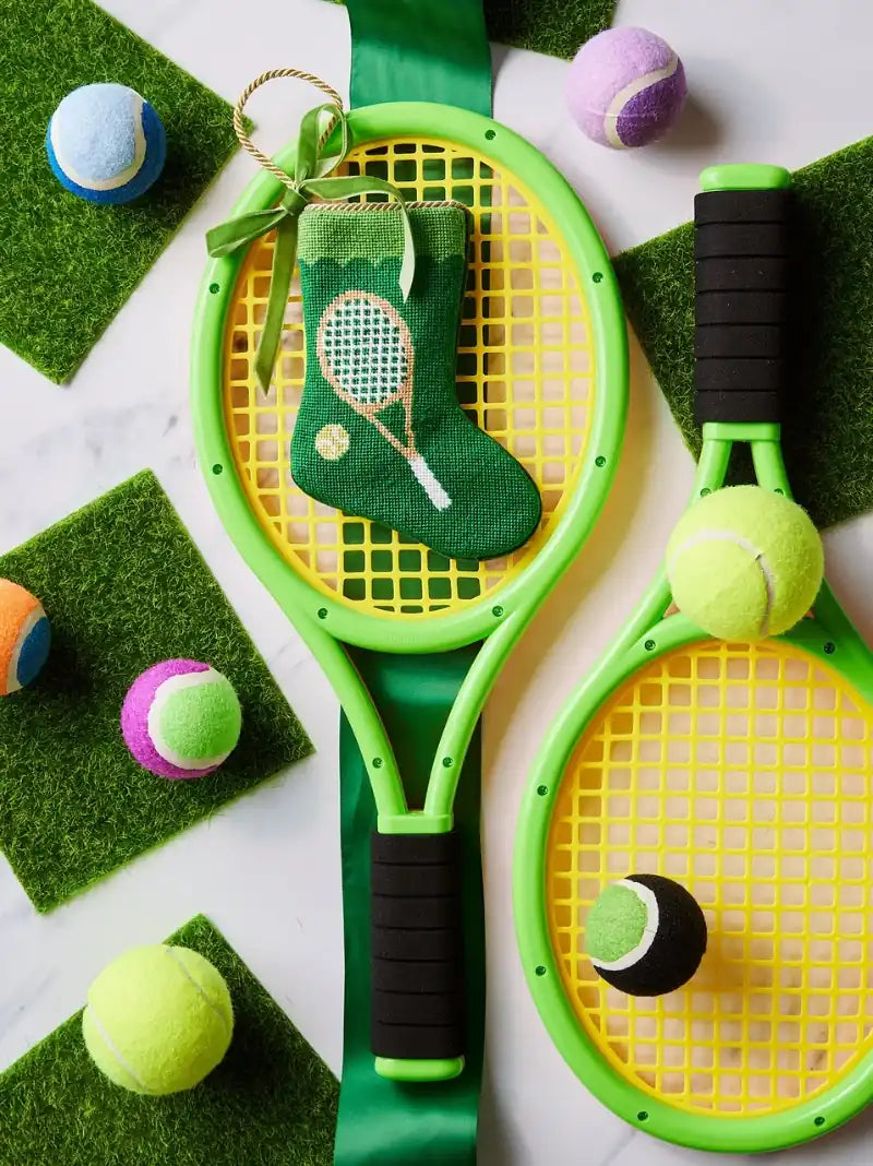 Tennis Racquet Christmas Stocking